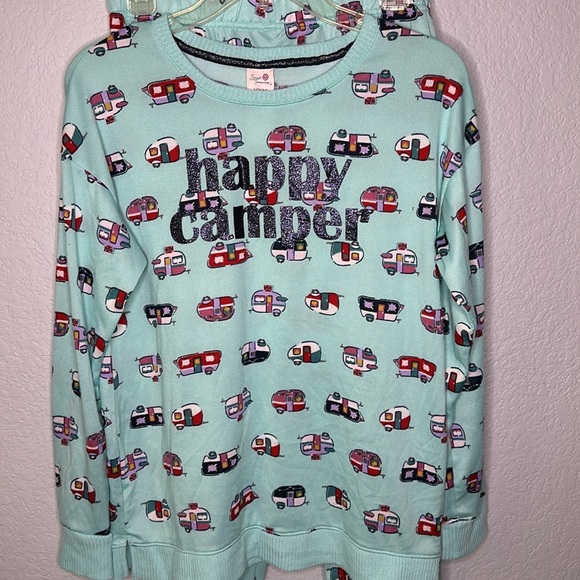 Secret Treasures Happy Camper Pajama Set Small-Medium - Picture 3 of 8